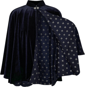 Artemisia Designs Women's Velvet Satin Lined Vampire Cloak