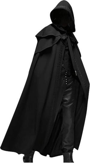 Medieval Cape Cloak with W Hood