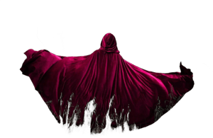 Fairytale Fantasy Velvet Cape with Riding Hood