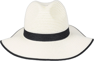 Jessica Simpson Women's Wide Brim Straw Fedora