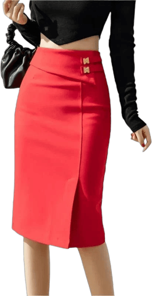 Classy High Waist Pencil Skirt