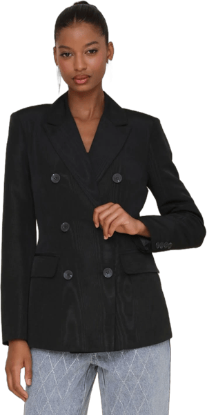 AVEC LES FILLES Women's Shaped Double-Breasted Blazer