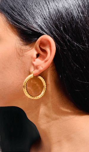 18K Large Gold Filled Hoop Earrings Chunky Hoop Earrings,Gold Filled Hoops,Big Hoop,Large Hoops,Hoop,Gold Hoops