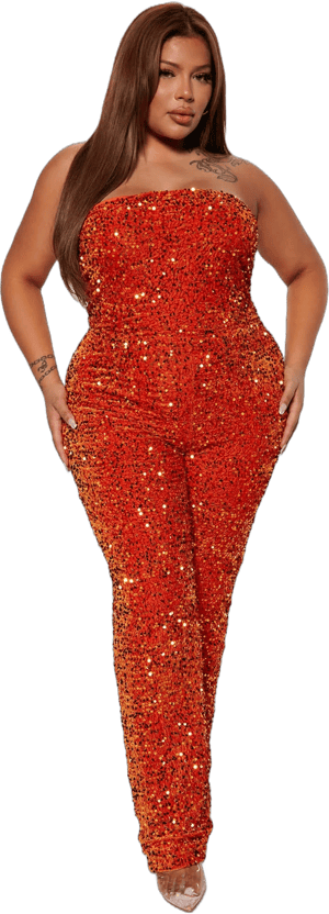 Fashion Nova Glenda Sequin Jumpsuit