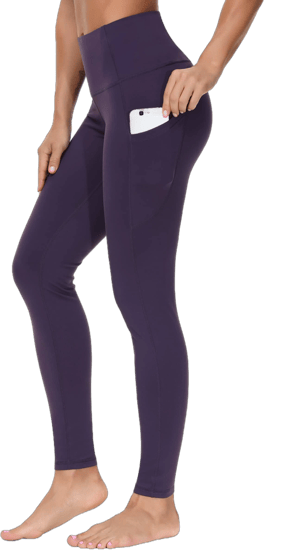 THE GYM PEOPLE Women's Thick High Waist Yoga Pants with Pockets