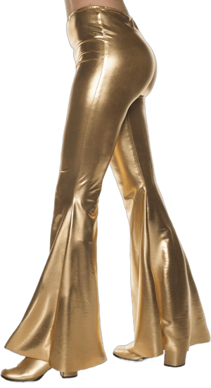 Underwraps 70's Metallic Bell Bottoms