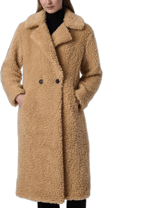 Women's Bernardo Call Me Cozy Faux Fur Long Coat