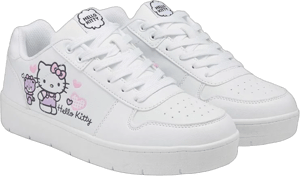 Hello Kitty Pink Hearts Adult's Sneakers-Size