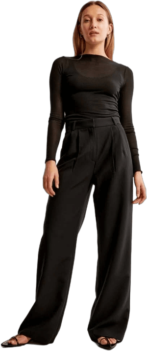 Abercrombie & Fitch Women's Sloane Tailored Wide Leg Pants