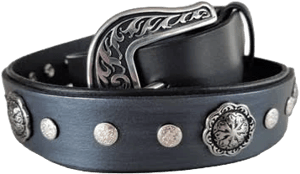 Western Belt with Silver Conchos