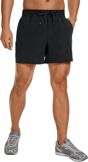 CRZ Yoga Men's Feathery-Fit Linerless Quick Dry Workout Shorts with Pocket