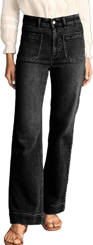 Women's High-Waisted Stretchy Wide Leg Jeans