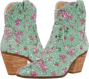 Betsey Johnson Women's Diva Floral Ankle Boots