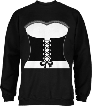 Old Glory Men's Halloween French Maid Costume Long Sleeve T-Shirt