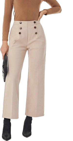 Women's Wool Blend Wide Leg Pants