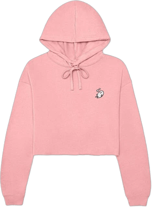 Dalix Women's Heartly Ghost Cropped Hoodie