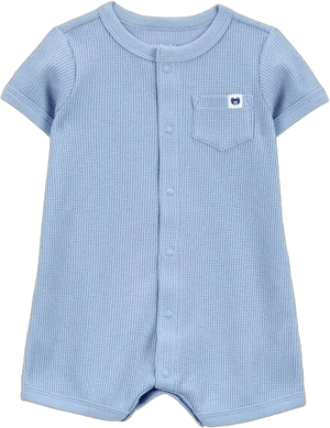 Carter's Baby Boys Waffle Knit Short-Sleeve Romper