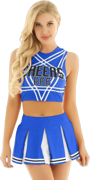 Chictry Women's Sleeveless Backless Cheerleader Sets