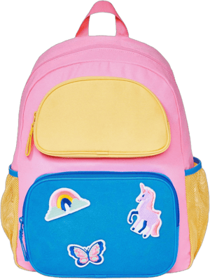 Cat & Jack Kids' 16" Colorblock Removable Patches Two Pocket Backpack