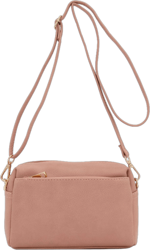 Fashionpuzzle Small Triple Zip Crossbody Bag