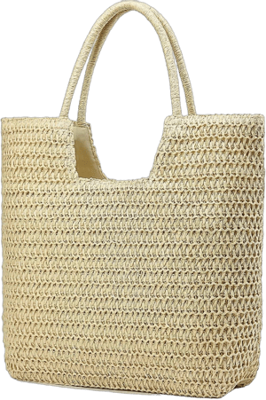 Women's Casual Boho Straw Beach Bag