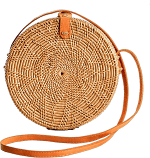 Novum Crafts Rattan Bags for Women Handmade Wicker Woven Purse Bag