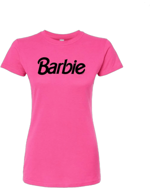 Barbie Logo Fitted Graphic Tee