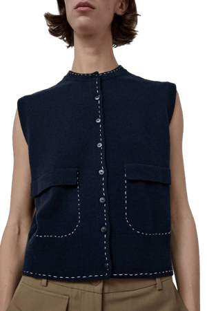 Cordera Merino Stitched Waistcoat