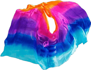 100% Silk Solid/gradient Color Belly Dance Veil Adult Children