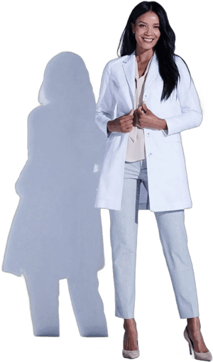 Women's Rebecca Slim Fit 5-Pocket 33 1/4" Lab Coat