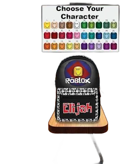 Roblox Customizable Gaming Backpack with The Noob Avatar, Piggy Avatar Gifts For Him, Kids Gaming Gear