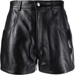 Manokhi High-Waisted Leather Shorts