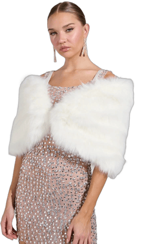 Akira to The Gala Faux Fur Shawl