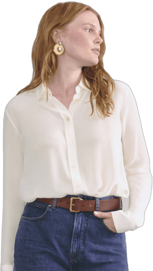 Everlane Women's Washable Silk Shirt