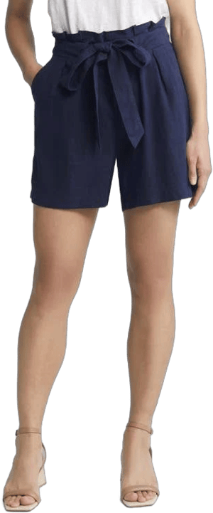 Caslon Tie Waist Linen Blend Shorts