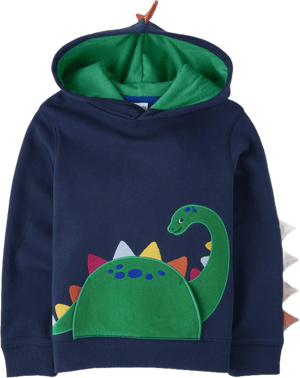 Gymboree Boys Embroidered Dino Fleece Hoodie