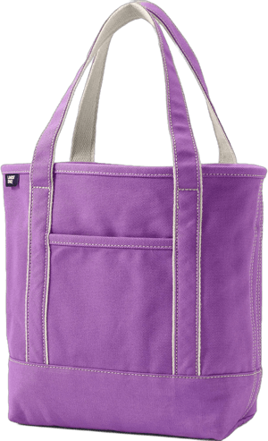 Lands' End Open Top Canvas Tote Bag