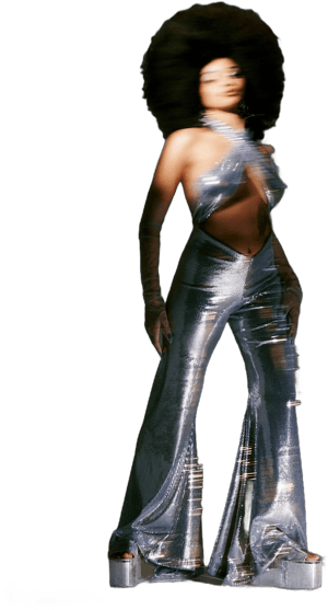 70s Vintage Inspired Disco Sequin Jumpsuit