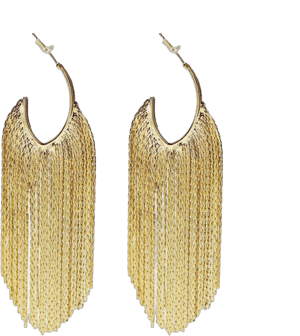 Women's Boho Linear Tassel Drop Earrings