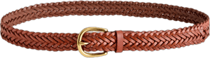 Quince Women's Josie Italian Leather Braided Belt