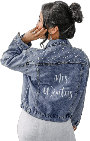 Future Mrs Embroidered Bride Denim Jacket