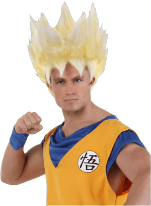 FUN Costumes Adult Super Saiyan Goku Wig Adult