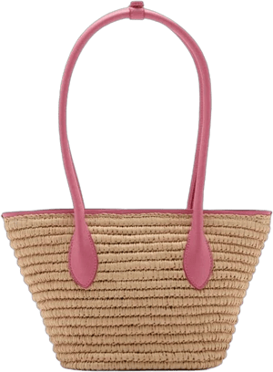 MANGO Women's Raffia Tote