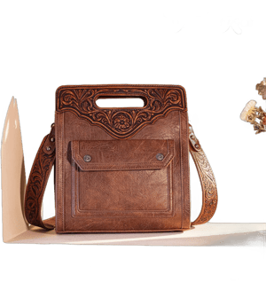 Trinity Ranch Floral Tooled Crossbody Bag