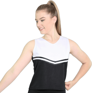 Danzcue Women's V-Neck Cheerleaders Uniform Shell Top