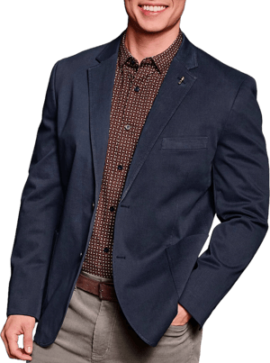 Johnston & Murphy Men's Washed Cotton Blazer