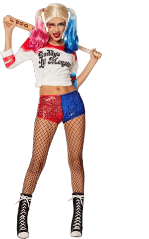 Suicide Squad Harley Quinn Sequin Costume