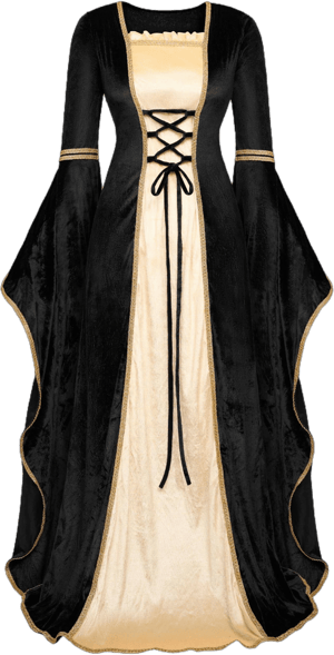 Women's Renaissance Velvet Medieval Dress