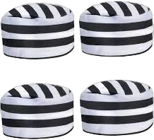 4 Pieces Vintage Prisoner Hat Convict Hats Caps Striped Jailbird