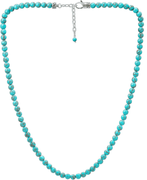 Adjustable Turquoise Beaded Necklace